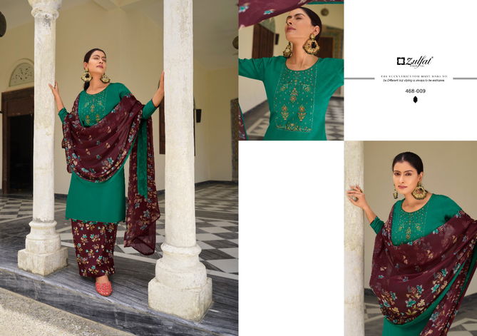 Zulfat Mahonia Vol 3 Festive Wear Wholesale Cotton Dress Material Catalog